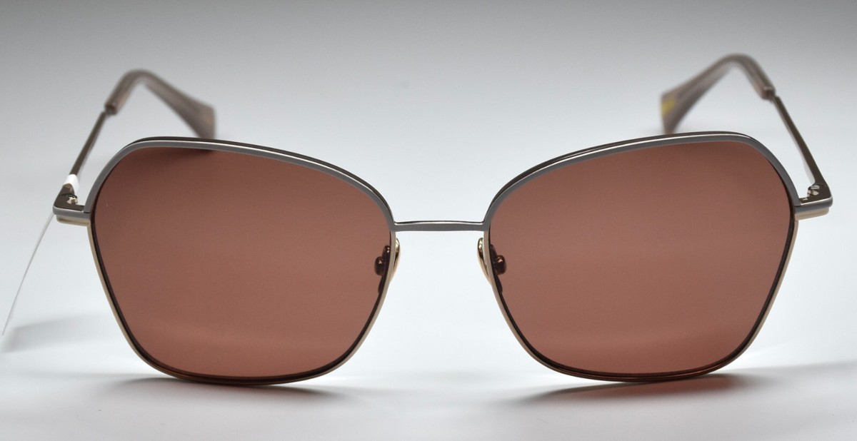 NWT Raen Zhana Titanium Sunglasses in Silk/Teak (Sz 57) Polarized UVB/UVA RAEN ZHANA S880 TITANIUM SILK/TEAK GEOMETRIC SUNGLASSES  main image 2