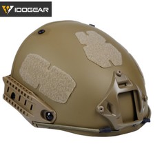 IDOGEAR Tactical Fast Helmet Camouflage AF Helmet w/ Shroud Hunting Paintball