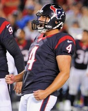 RANDY BULLOCK 8x10 PHOTO #25 Houston Texans Kicker WM