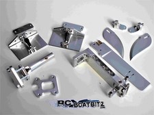 Premium hardware kit suit large deep V mono RC boats 40-55" Silver