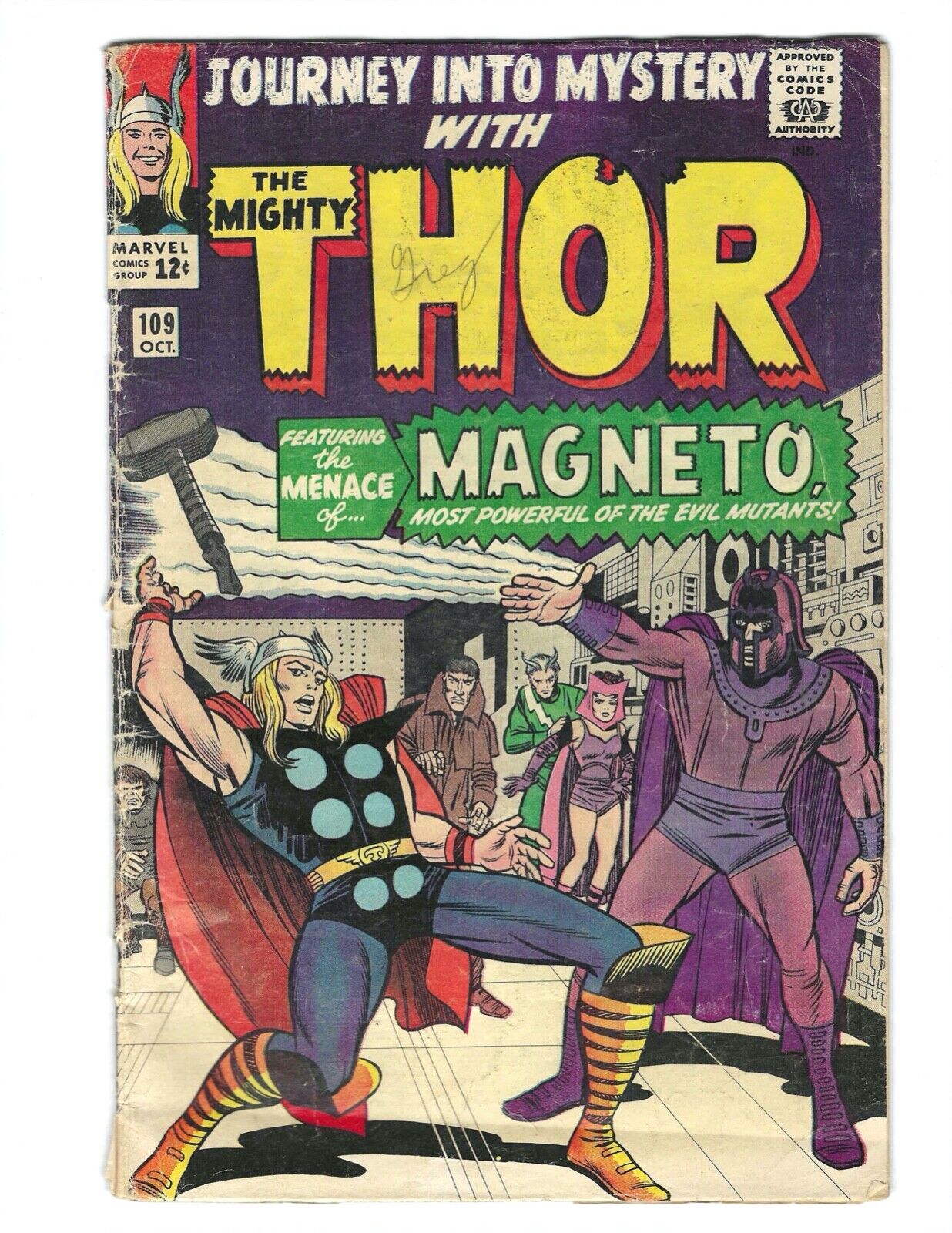 Journey Into Mystery #109 1964 GD/VG 1st Magneto X-Over! Thor! Combine Shipping