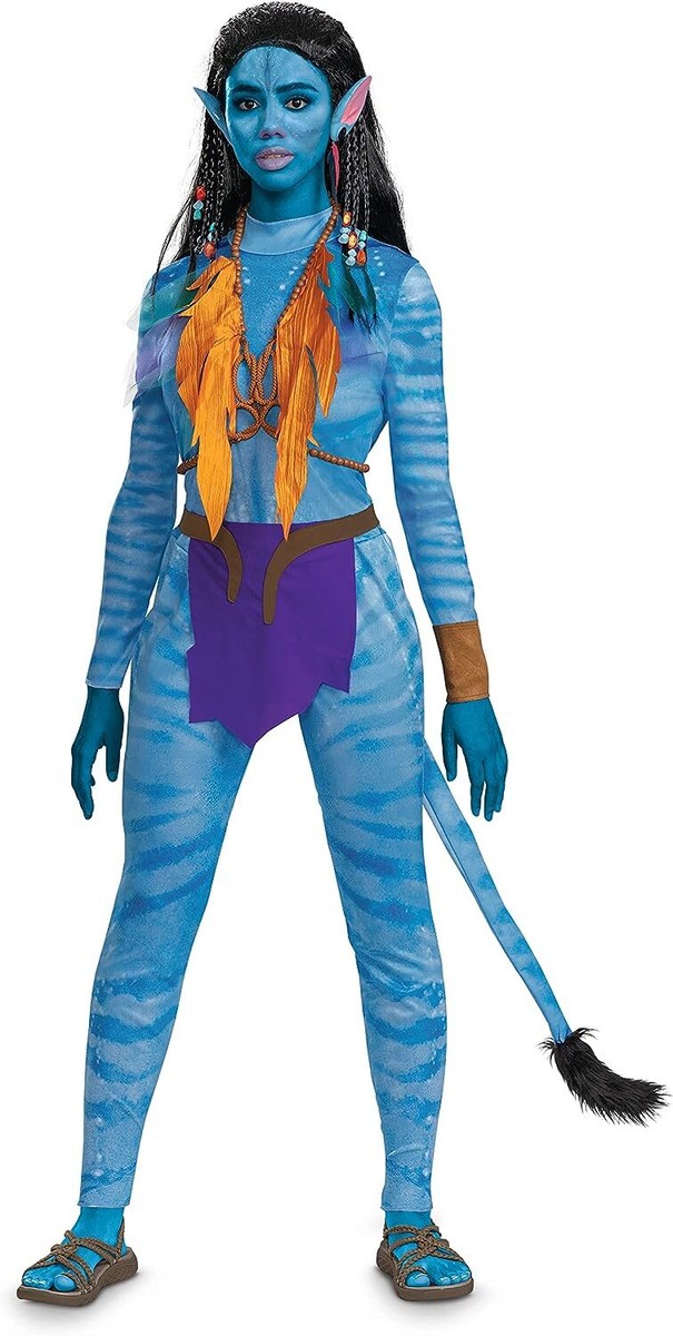 Neytiri Deluxe Avatar Way of Water Fancy Dress Up Halloween Adult