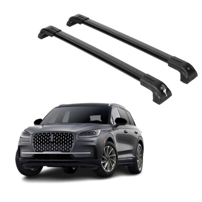 Heavy Duty 220lbs Roof Rack Cross Bars for Lincoln Corsair 2020-2024  - Black