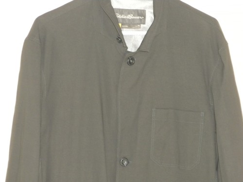 Eddie Bauer Travex Blazer Jacket Mens 46 Blue Performance Voyager Button Nylon - Picture 2 of 13