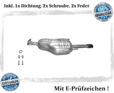 Endschalldämpfer für Opel Astra G 1.6 1.8 2.2 16V Bj.00-03 Auspuff Dichtung