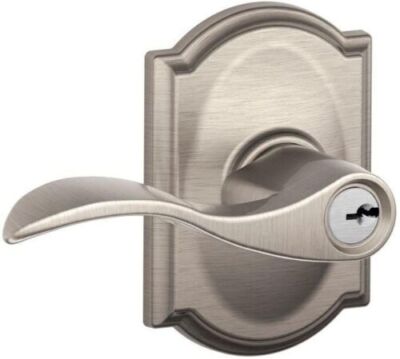 Schlage Accent Keyed Entry Door Handle with Camelot Trim - F51A ACC CAM