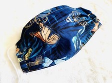 Wild Summer Butterfly Face Mask Premium Cotton Fabric Handmade Made in USA