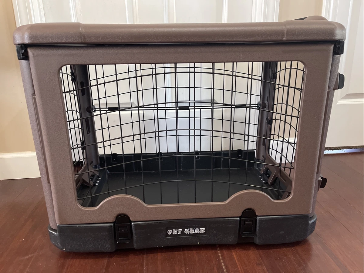 Dog crate with on sale garage style door
