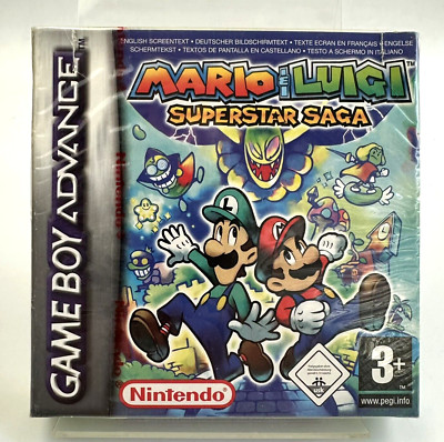 GBA Mario & Luigi Superstar Saga, Brandneu & Factory Sealed - **Defekt**