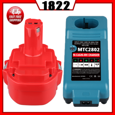 18V 4.8Ah Battery For Makita 1822 1834 1823 1833 1835 PA18 Ni-Mh