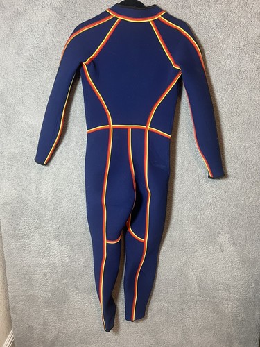 Women's Bare Blue Vintage Style Wetsuit Colorful Stripes Size ML - Picture 6 of 8