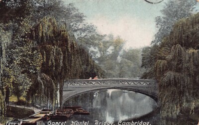 POSTKARTE - CAMBRIDGE - GARRET HOSTELBRÜCKE - VERSCHICKT 1905 - HARTMANN