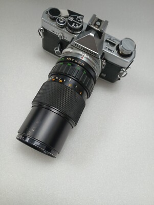 Olympus OM-2 MD 35mm Film Camera w/ Zuiko 1:4 75-150mm lens PARTS