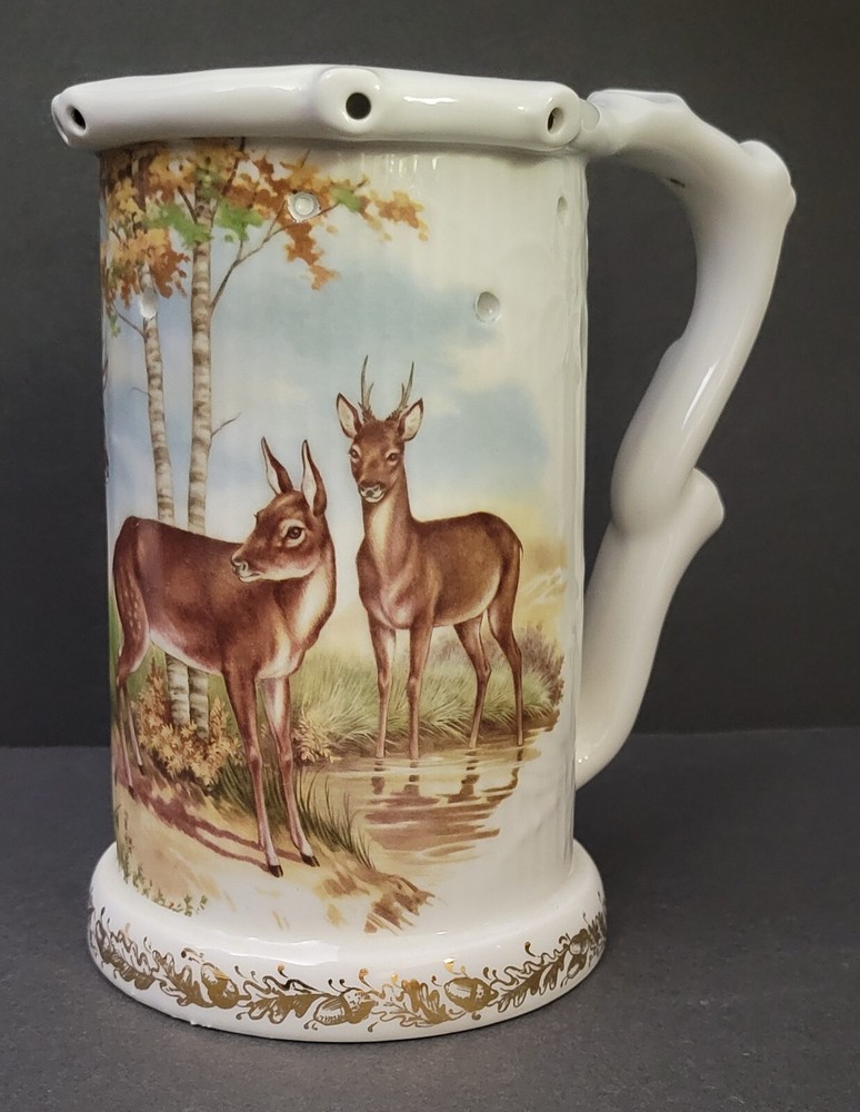 Vintage Puzzle Mug Stein With Lithophane Bottom 7