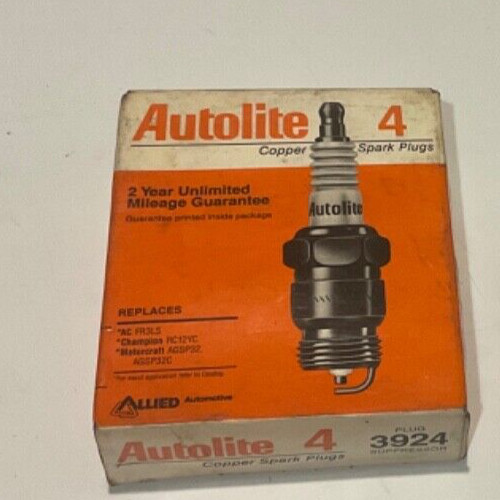 4-Pk Autolite Resistor Spark Plugs 3924 New MT