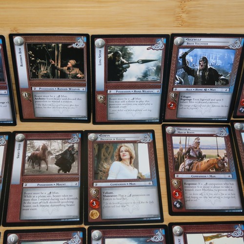 El Señor de los Anillos TCG Rohan Card Bundle x 55 Eomer Eowyn Theodon Rohirrim - Imagen 4 de 11