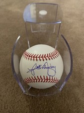 Rick Monday Autographed Baseball Los Angeles Dodgers WITH CASE