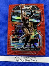 2022 #96 Tiffany Mitchell WNBA Panini Prizm Basketball Ruby Wave Prizm Fever