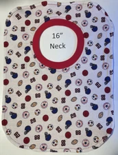 Bib 16" Neck Pull Over Head T-Shirt Special Needs Drool Cotton Polyester