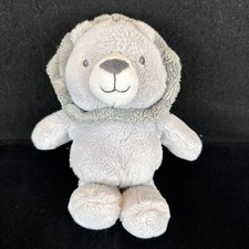 Carter's Just One You Gray Lion Rattle 8" Plush Stuffed Animal Baby Toy 67328