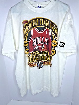 Vintage 1996 Chicago Bulls Greatest Team Ever Starter T Vintage 1996 Chicago Bulls Greatest Team Ever Starter T