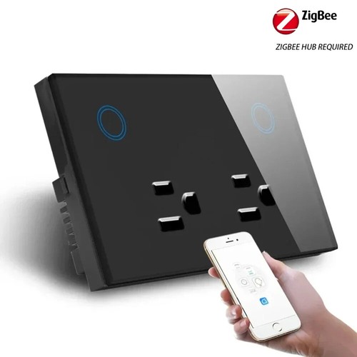 Melery US Zigbee Smart Life Wall Socket 15A 2 Ports Smart Home Alexa Tuya AC240V - Picture 12 of 12
