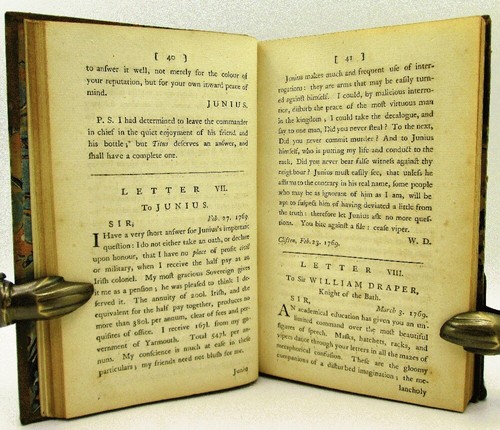 Die echten Briefe des Junius, denen Anekdoten des Autors vorangestellt sind - Bild 4 von 4