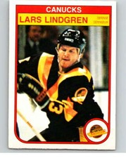 1982-83 O-Pee-Chee #349 Lars Lindgren  Vancouver Canucks V59542