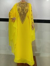 SALE New Moroccan Dubai Kaftans Farasha Abaya Dress Very Fancy Long Gown MS 229