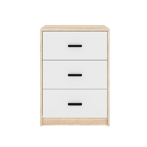 3 Drawer Wooden Bedroom Bedside Cabinet Furniture Storage Nightstand Side Table - Picture 38 of 130
