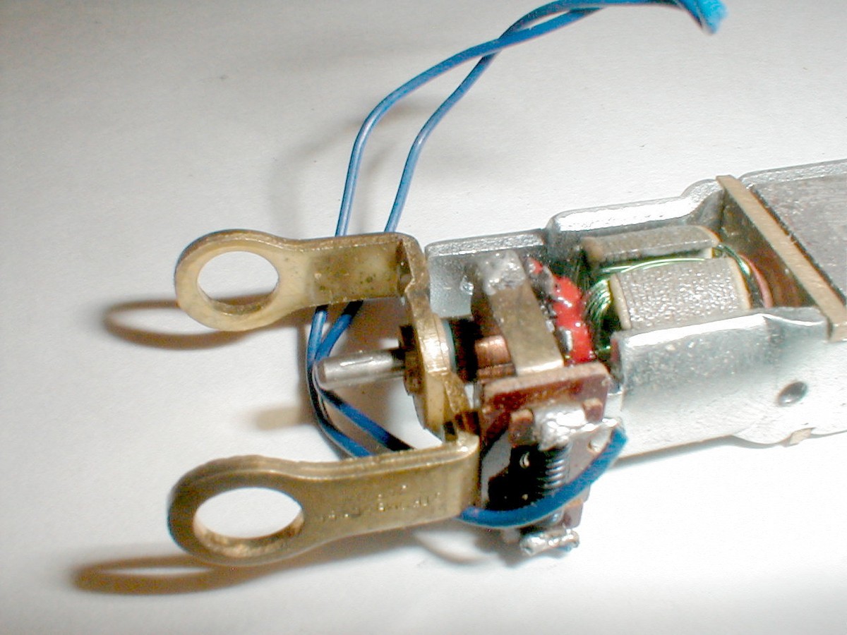 Scorcher 7 Slot Car Motor Strombecker Epoxied Armature Blue Wires