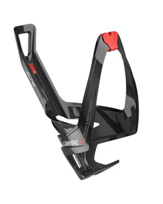 - Elite Flaschenhalter Cannibal XC Fiberglass, schwarz/rotes Logo (glänzend)