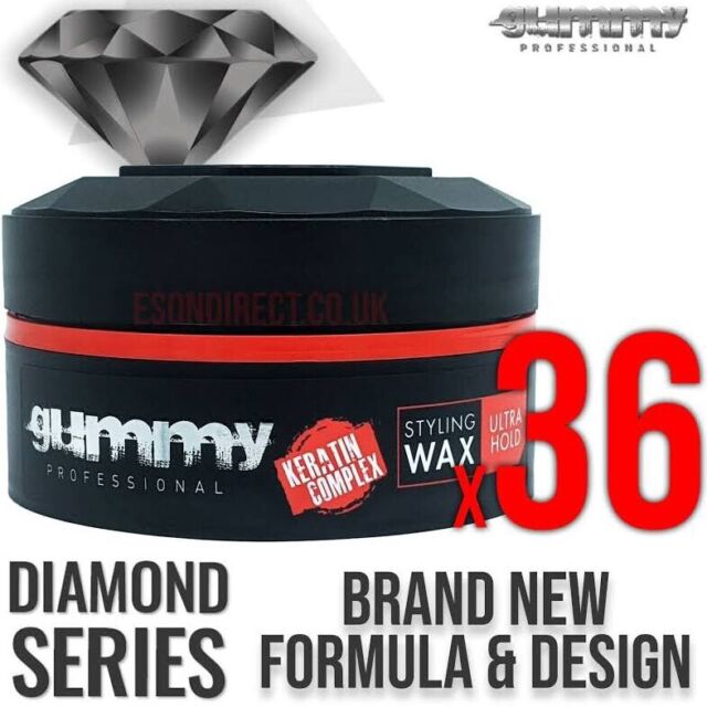 Gummy Hair Professional Styling Wax Ultra Hold 150ML Ultra Keratin X36