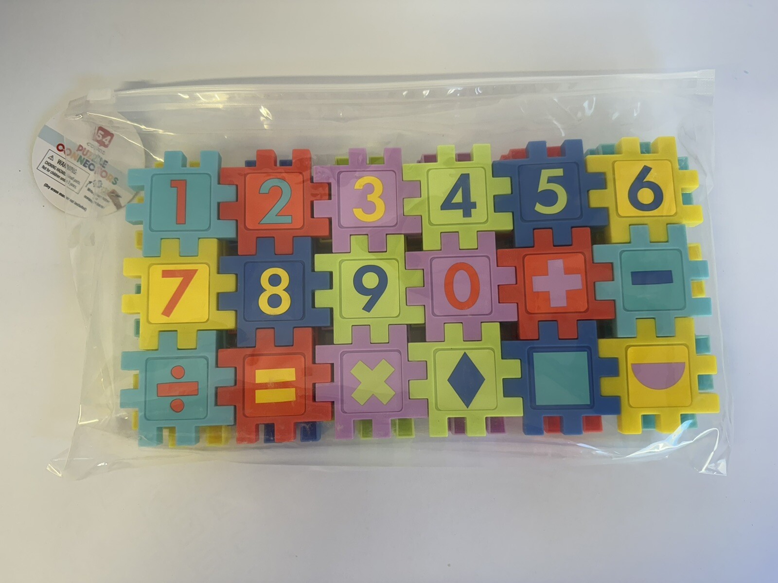 Puzzle Connectors Learning Toys Numbers Ankyo 54 Count STEM Ages 4+ NEW