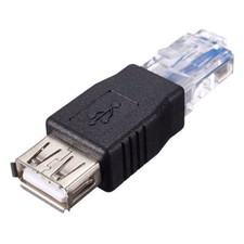 #USB 2.0 Type A Female To RJ45 Male PC Ethernet LAN Adapter Network Z G9Z9 N-DE
