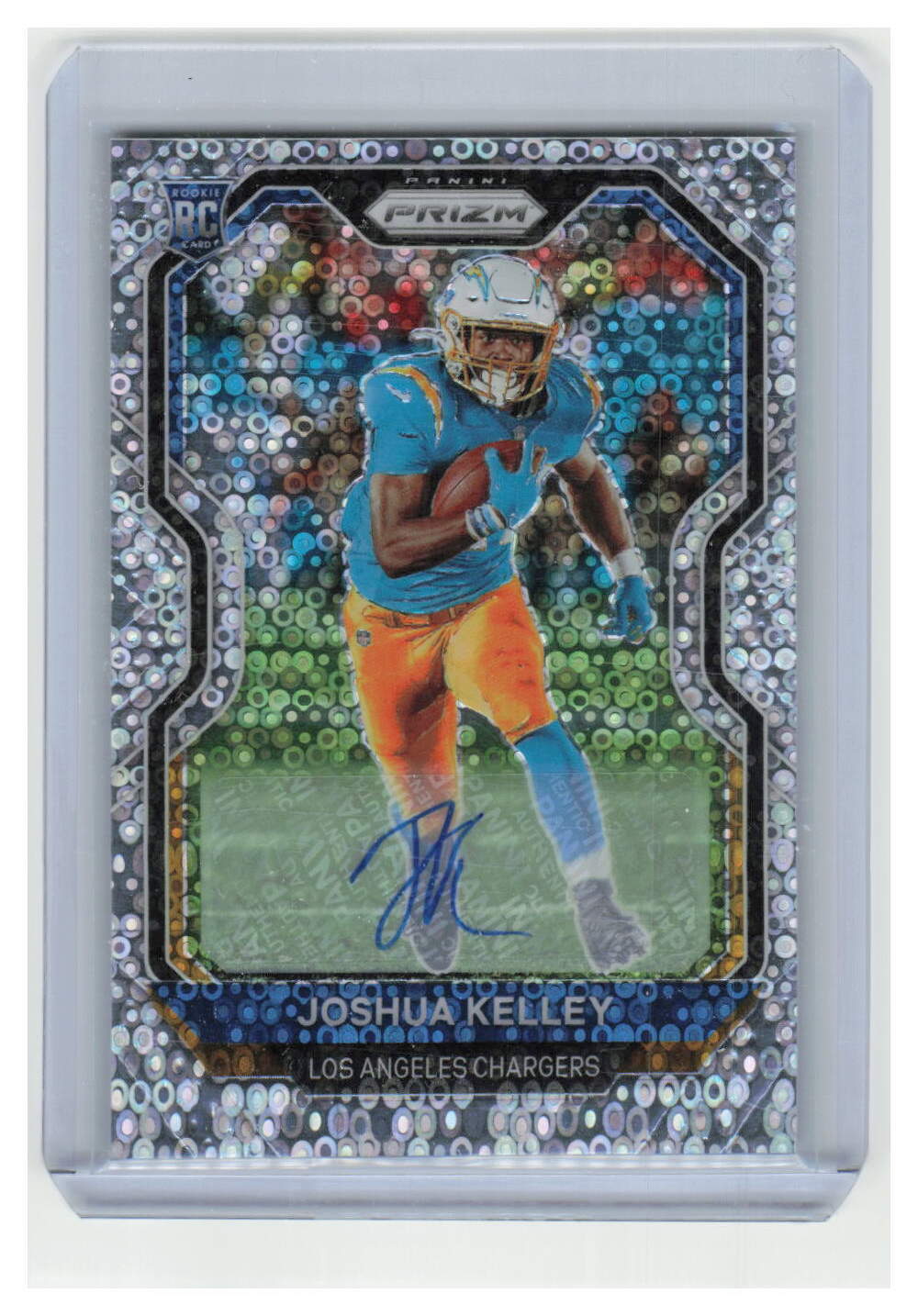 Joshua Kelley 2020 Panini Prizm No Huddle Disco Auto RC #326-CHARGERS