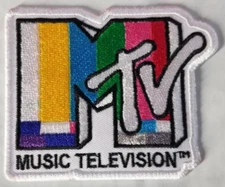 M TV Music Television Embroidered Patch approx 2.75x3.5"