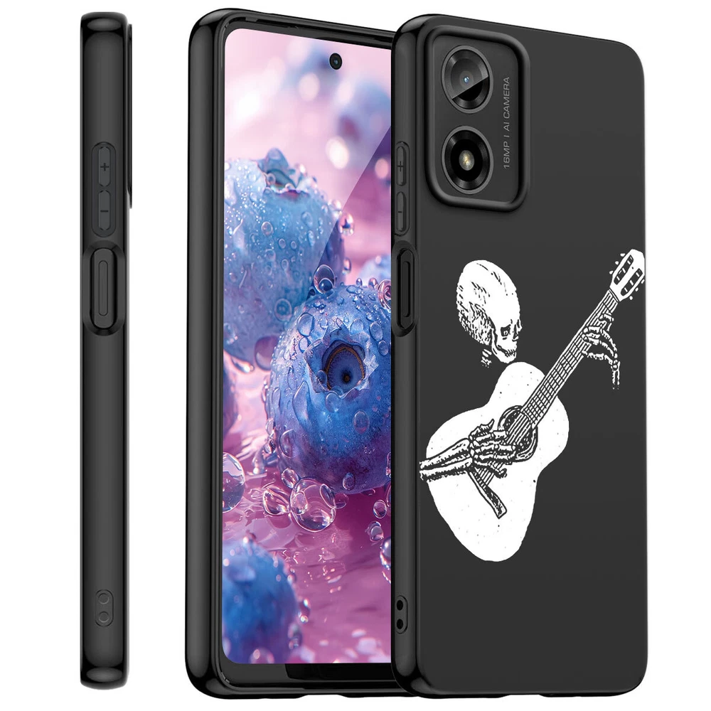 Skull Print Rubber Phone Case for Motorola Moto G Stylus G Power G Play  