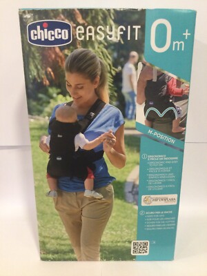 Chicco EasyFit Ergonomische Babytrage geeignet ab Geburt 0-9kg Black Knight NEU