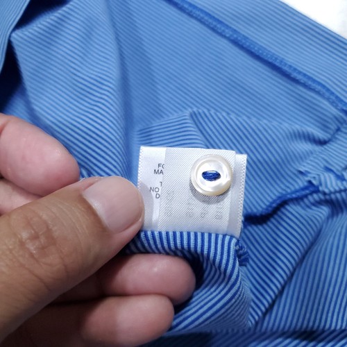 Peter Millar Summer Comfort Polo Shirt Youth Large Blue Striped Performance Golf - Picture 11 of 11