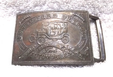 Henry Ford Detroit Automobiles Record Model Year Belt Buckle Good Usable Shape
