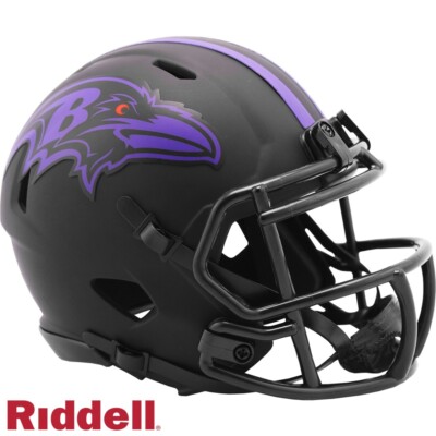 Black Eclipse Mini Football Helmet - NFL - Baltimore Ravens