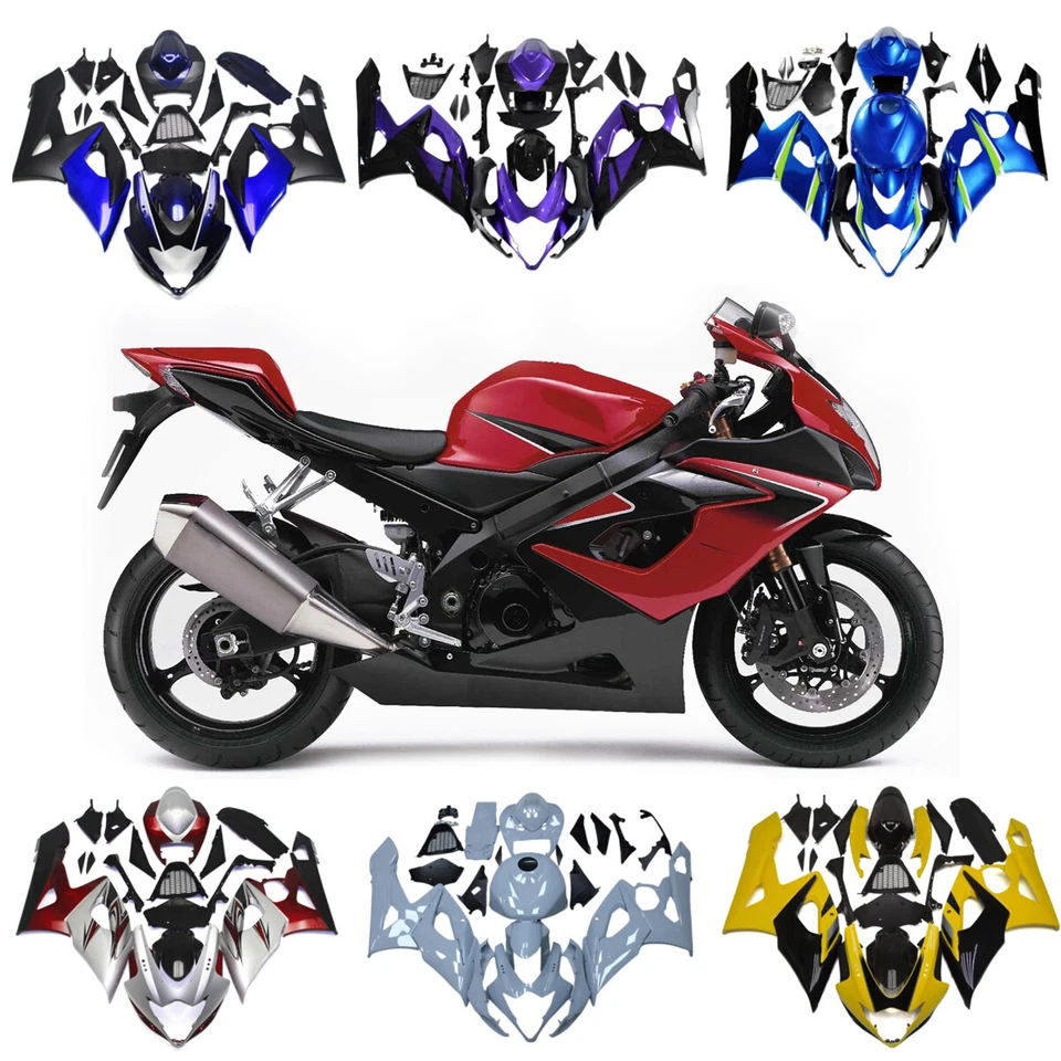 Kit de carenados de plástico ABS para carrocería de inyección Suzuki GSXR1000 K5 05 2005-2006 Foto 2 de 4