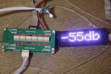 Volume Control Relay Attenuator IR 2 RCA 10K, 22K, 50K A set with an LED matrix