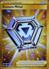carte Pokémon 214/202 Écusson Métal Série EB01 - Epée et Bouclier 1 NEUF FR