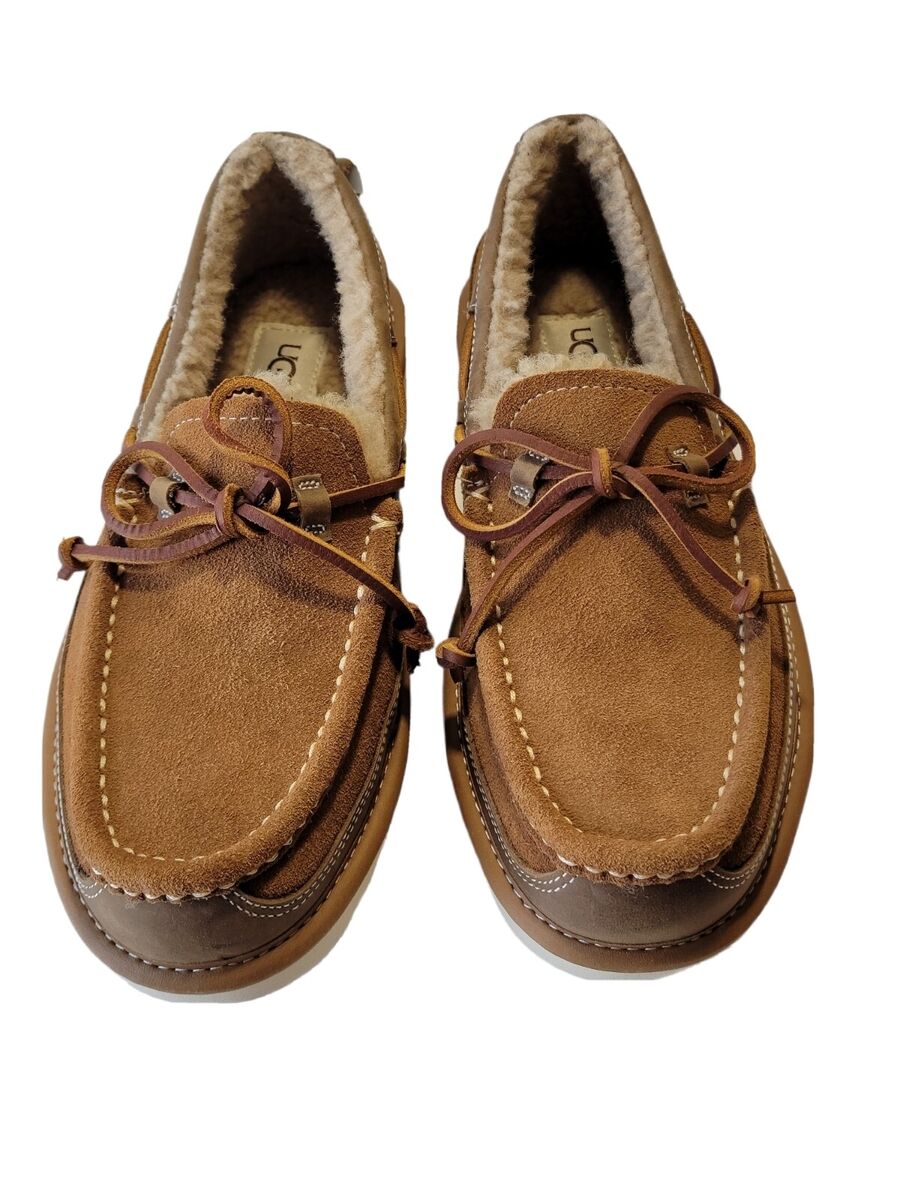 【UGG】M DEX (CHESTNUT) Mens Ugg Dex Slip On Wool Lined Loafer Water Resistant