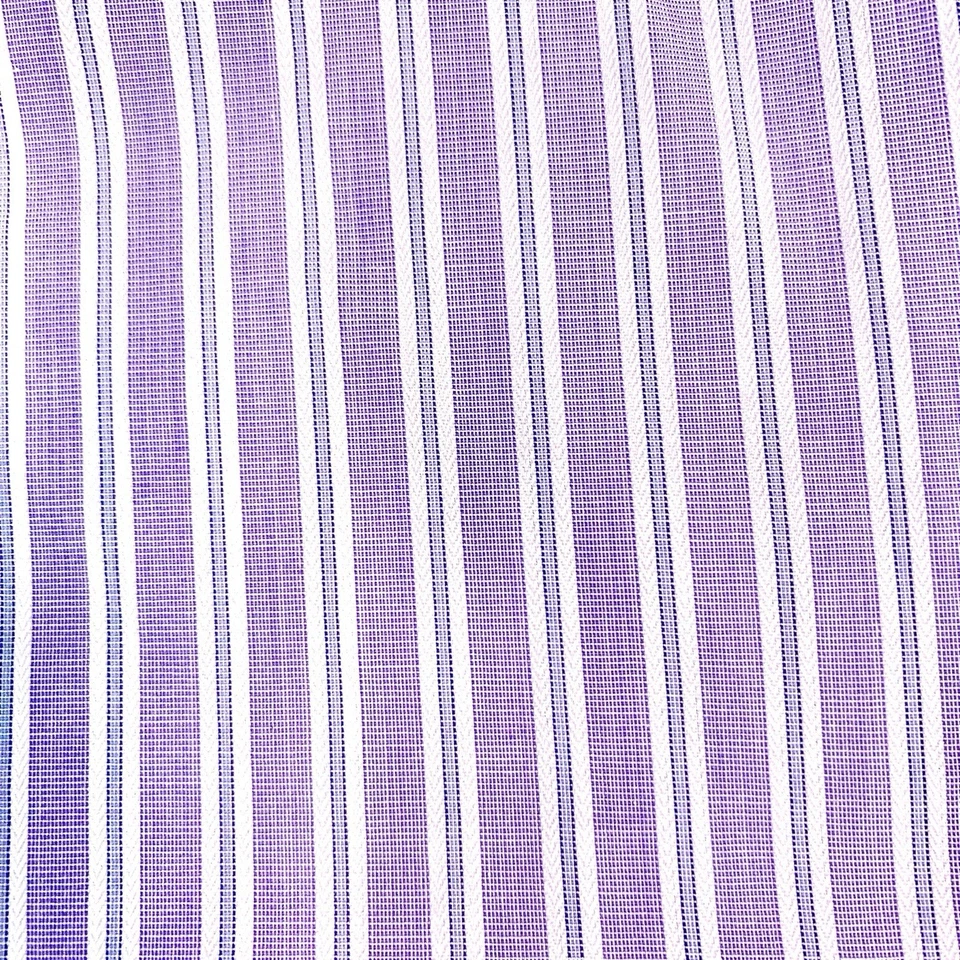 Рубашка Canali Dress 18 46 мужская лавандовая белая полоса Periwinkle хорошее состояние б/у - Изображение 2 из 4