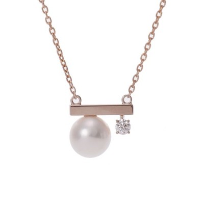 TASAKI Damen Collier 18K Rotgold PG Diamant Petit Balance Class Collier