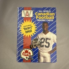 1991 AW Sports All World Canadian Football Trading Cards Box 110 Cards
