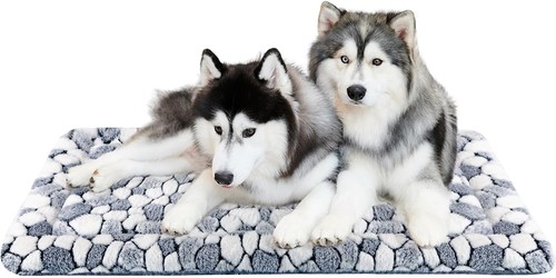 VANKEAN Stylish Dog Crate Pad Bed Mat Reversible (Cool & Warm), Soft Pet